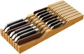 Knife Drawer Organizer (Natural, 15 Knives Organizer)