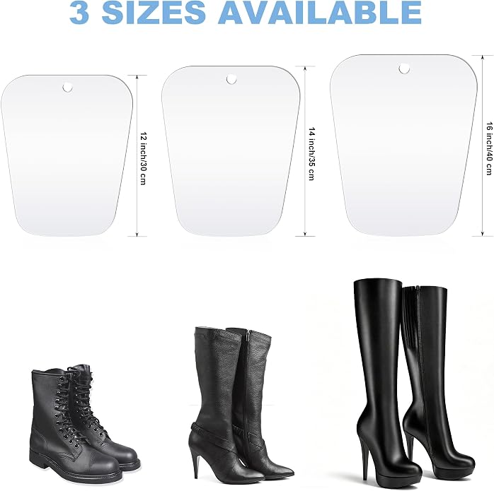 Ruisita 10 Pieces (5 Pairs) Boot Shaper Form Inserts Boots Tall Support for Women and Men