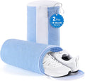2-Pack Shoe Washing Machine Bags for Sneakers & Delicate Shoes, Blue | 3X Fade-resistant Fabric and 20,000+ Dense Fibers Lift Dirt, Protect Shoes and Reduce Scrubbing, Washer / Dryer Safe