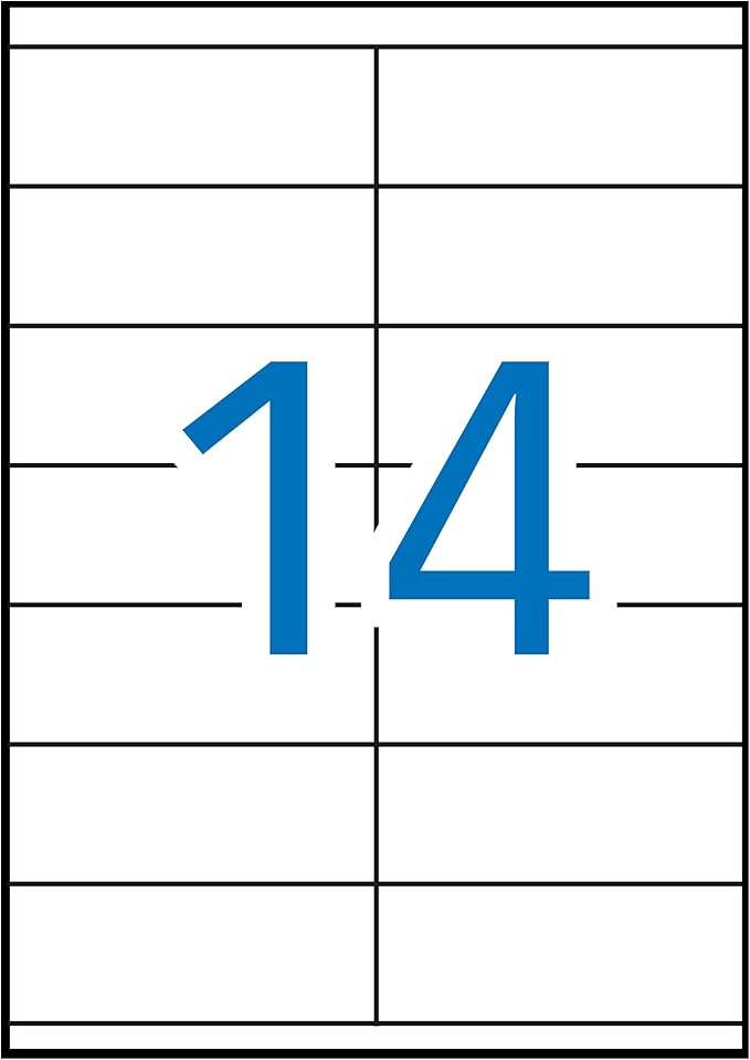 APLI 1786 Labels 105 x 40 mm White