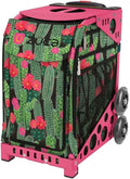 ZUCA Desert Blossoms Sport Insert Bag and Pink Frame with Flashing Wheels