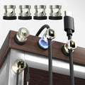 Maveek Magnetic Wire Holder 8-Pack, Stainless Steel Magnet Cord Clips Cable Organizer Home Office Desk Nightstand USB Charge Cords Management Car Dash Cam (Metal Silver)