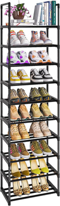 OYREL Sturdy Metal Organizer for Narrow Closets, Shoe Shelf Stand