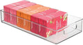iDesign Stackable Clear Plastic Extra Long Pantry Organizers | Cabinet Storage Bins, For Kitchen