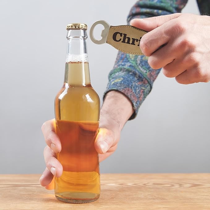 The Wedding Party Store Custom Engraved and Personalized Beer Bottle Opener for Groomsmen Housewarming