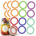 360 Pcs Canning Jar Labels, 2 Inch Round Removable Stickers, 6 Colors | Writable Labels, Easy Peel, No Residue, For Jars, Bottles, Pantry, Meal Prep, Gift Wrap And Party Favors