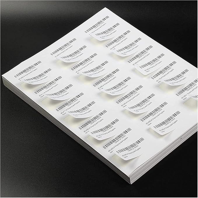 1" X 2-5/8" 30 Up Mailing Labels for Laser/Inkjet Printer, Address Labels, Shipping mailing Labels, 30 per Sheet Return Address Labels (25 Sheets - 750 Labels)
