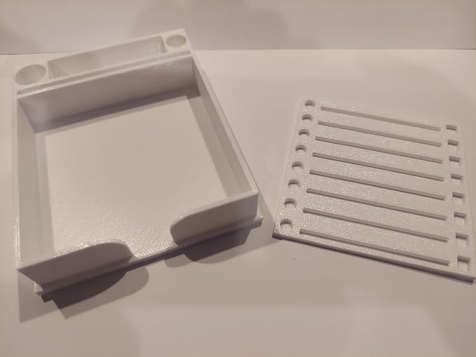 Sticky Note Holder w/Stencil (White)