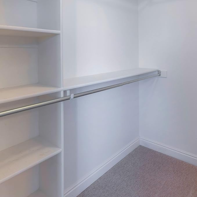 Adjustable Closet Rod, Steel 65 Inch to 120 Inch, Polished Chrome – Design House, 206060