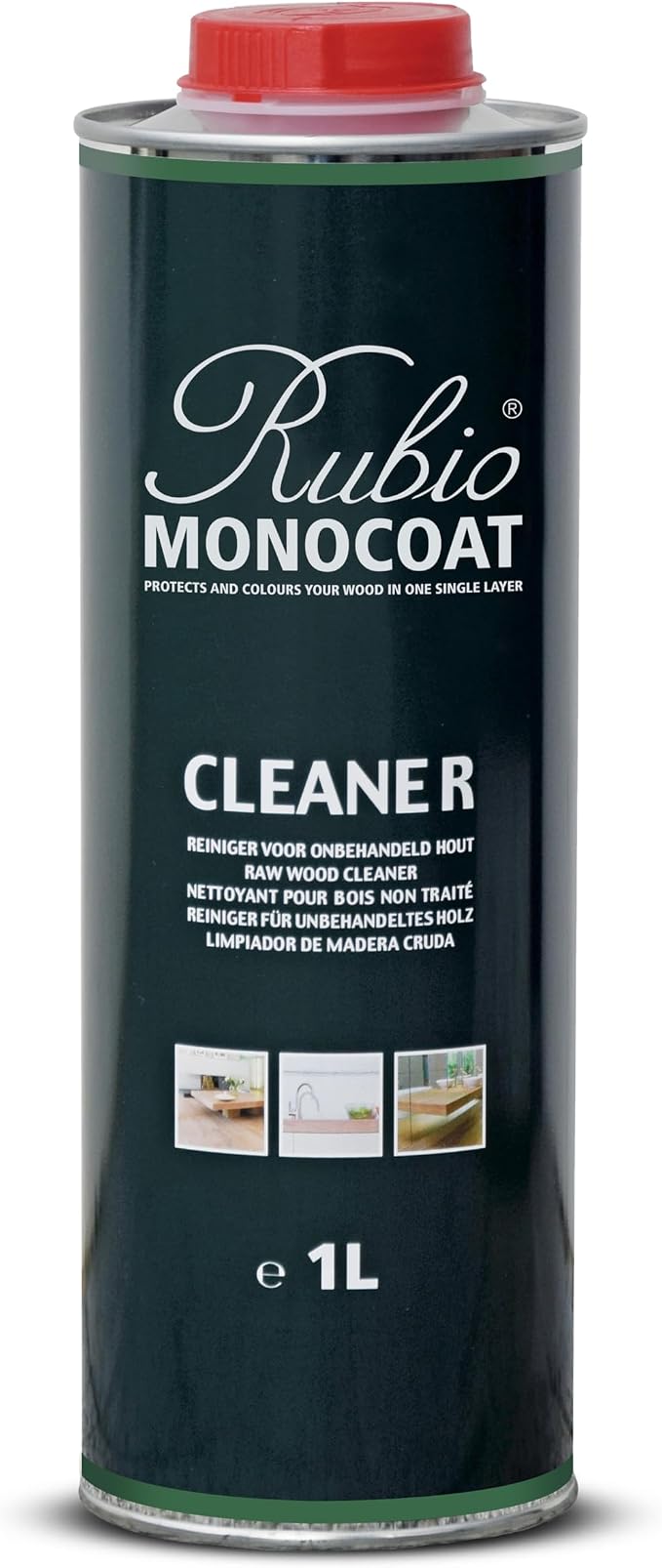 Rubio Monocoat Raw Wood Cleaner, 1,000 ft² | Preparatory Cleaning for Wood Surfaces | Removes Dust After Sanding & Vacuuming | Use Before Finishing with Oil Plus 2C | 1 Liter | 1,000 ft² Coverage, Preparatory Cleaning for Wood Surfaces, Removes Dust Af...