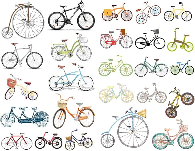 Seasonstorm I Love Bicycle Aesthetic Diary Travel Journal Paper Stickers Scrapbooking Stationery