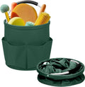 Cleaning Caddy for Cleaning Supplies,17L Cleaning Supply Caddy with Handle Foldable Cleaning Supplies Organizer Bucket Cleaning Products Organizers for Home, Garden (Grass Green)