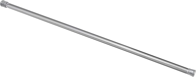Tension Curtain Rod | Spring Loaded | Adjustable Expandable 42”-76” | Bathroom Shower Rod | Closet Pole | Room Divider | No Rust | No Drilling | Chrome