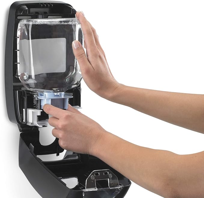 GOJO FMX-12 Push-Style Foam Soap Dispenser,Black,for 1250 mL FMX-12 Foam Soap Refills - 5155-06,(Pack of 3)