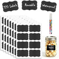 120pcs Chalkboard Labels for Jars, Removable Stickers with Chalk Marker Pen