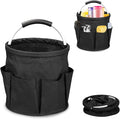17L Foldable Storage Basket Cleaning Caddy with Handle Portable Multi Cleaning Bucket Bag for Home, Garden, Outdoor Camping