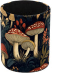 Leather Pen Holder for Desk, Vintage Mushroom Pencil Cup Pen Organizer Makeup Brush Holder for Office Home Kids Countertop Desk Accessory Storage