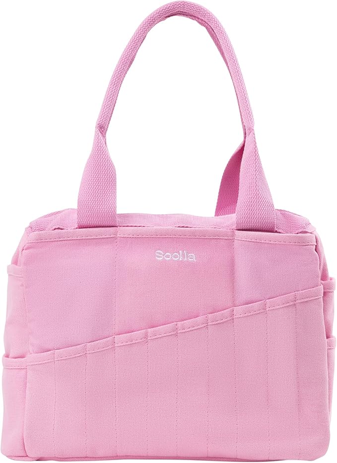 Soolla Studio Bag: Art Supply Storage Organizer & Pottery Tool Bag, Washable Tote, Yarn Bag, Crochet, 30 Pockets, 15+ Colors