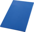 Winco Heavy-Duty Plastic Cutting Board, 12" x 18" x 1/2", Blue (Set of 6)