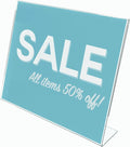 deflecto Classic Image Slanted Sign Holder, Landscaped, 11 x 8.5 Insert, Clear