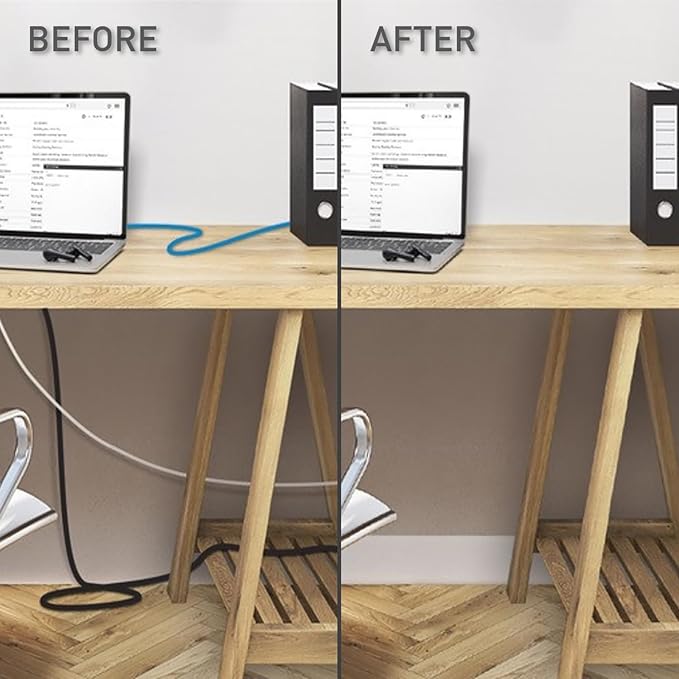Legrand Wiremold C30S 48 Inch 3 Piece Flat Screen TV Cord Cover Kit, Organizer for Wall, Holds Up to 10 Cords or Cables, Sustainable Packaging, White (1 Pack) | Cord Hider, On Wall, Hide up to 10 Cords, Cut to Size, Customizable, Cable Concealer, Remov...