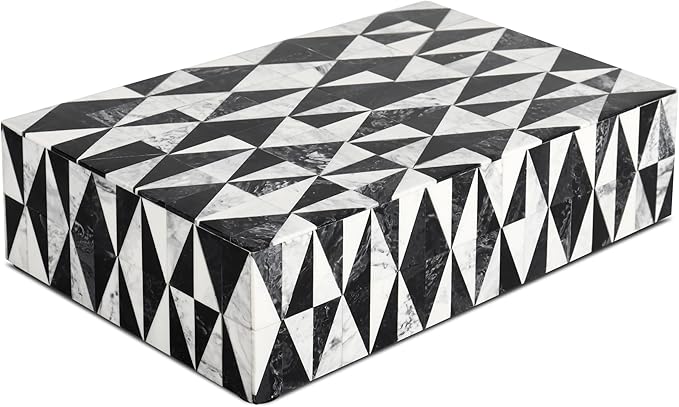 Handicrafts Home Decorative Storage Box 10x6 – Remote Organizer Box with Lid, Modern Decorative Keepsake Box, Boho Shelf Décor, Memory Box for Photos or Letters, Decorative Box for Table Décor