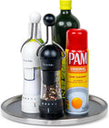 Dial Industries Lazy Susan Stainless Turntable Organizer, Brushed Finish | Great for spices, condiments and canned goods, Spins smoothly for easy access, Keeps cabinets and countertops neat