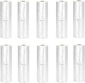 Immuson Food Storage Bags, 12 x 20 Plastic Produce Bag on a Roll Fruits, Vegetable, Bread, Food Storage Clear Bags (10 Rolls-3500 Bags)