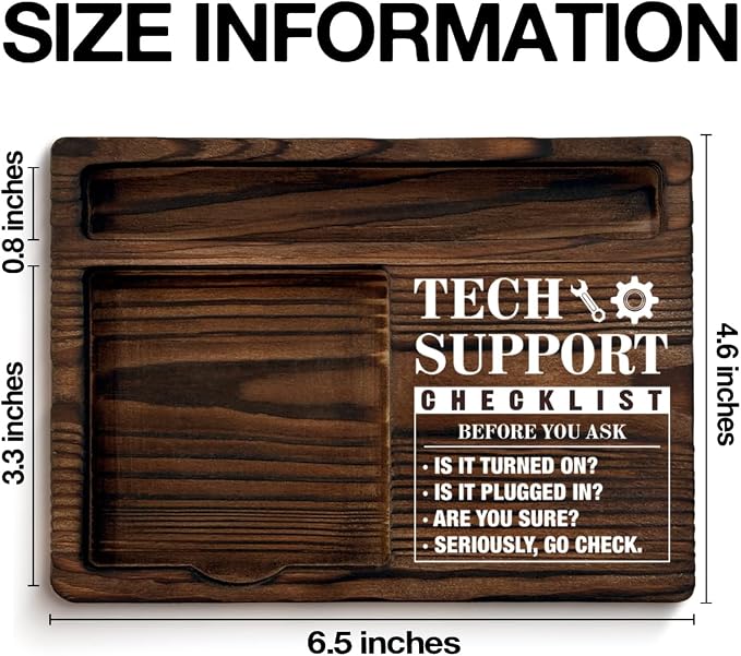 Tech Support Gifts for Women Men, Funny Gift for IT Tech Support Engineer Computer Programmer Christmas Birthday Funny Technology Gifts Sticky Note Holder Office Decor