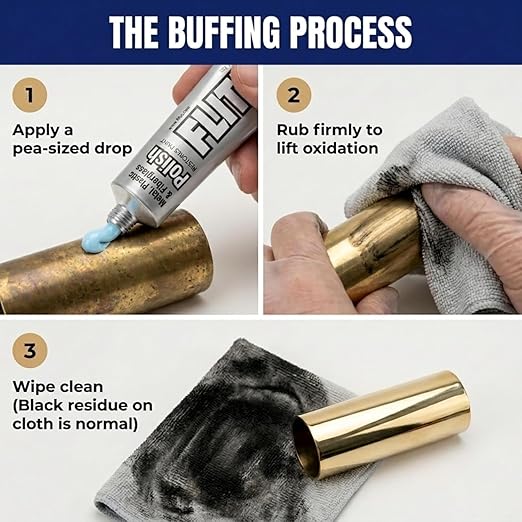 Flitz Multi-Purpose Metal Polish Paste - 1.76oz Tube of USA-Made Chrome Polish - Works on Stainless Steel, Aluminum, Plastic, Jewelry and Cars - Non-Abrasive Cleaner & Rust Remover (20 Pack)