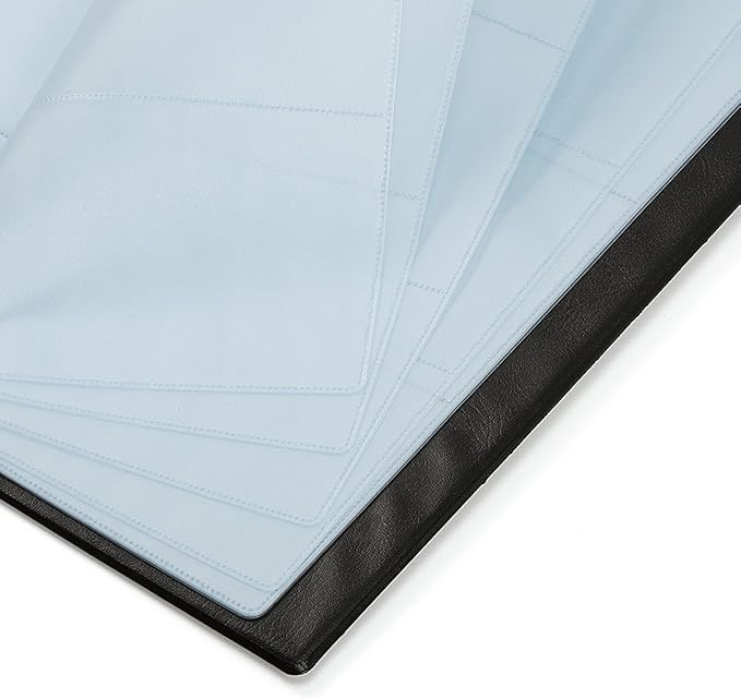 Business Card Holder Organizer Book - PU Leather, 2 Pack Total For 600 Business Cards