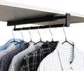 BaiNong pull out closet rod valet rod closet pull out pants rack for closet black valet rods for closets 13-3/8 inch pull out telescopic trouser rack shallow cabinet organize pants and clothes