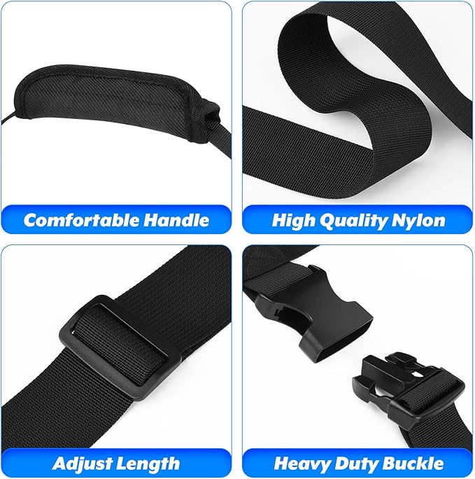 Moving Bags Carrying Strap with Handle, Heavy Duty Moving Boxes Lashing Strap Holder, Adjustable Belt Cross Style Carry Straps for Safely Moving and Lifting Heavy Boxes, Storage Totes, Groceries