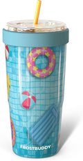 Frost Buddy Togo Buddy 30oz Tumbler - Spill-Proof Flip Lid (Pool Party)