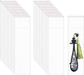 Self Stick Cello Bags 2x6" 500pcs Long Resealable Small Cellophane Bags 2mil Clear Adhesive OPP Poly Bags for Lip Brush Toothbrush Pen Necklace Snacks