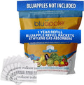 Bluapple Produce Saver Ethylene Gas Absorber - Fresh Fruit & Vegetable Storage, Food Savers for Refrigerator, 8 Packets (9g each), Each Packet Lasts 3 Months, Kitchen Must Haves, USA Made - Refill Kit