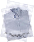 The Elixir Packaging 100 Count 11 x 14 Clear Poly Bag with Suffocation Warning Reclesable Transparent Plastic Tote Backpack Mailer Bag, Food Grade Material, 1.5 Mil Thickness