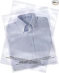 The Elixir Packaging 100 Count 11 x 14 Clear Poly Bag with Suffocation Warning Reclesable Transparent Plastic Tote Backpack Mailer Bag, Food Grade Material, 1.5 Mil Thickness