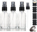 1 oz Glass Spray Bottles,Small Empty Fine Mist Refillable Travel Spray Bottle for Cleaning,Perfume,Aromatherapy,Cosmetic Sprays,Hair,Essential Oils with Fine Mist Dispenser（3 Pack）