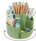 Pencil Pen Holder Desk Organizers Green Desktop Storage Stationery Supplies, Cute Cup Pot for Office, School, Art Supply