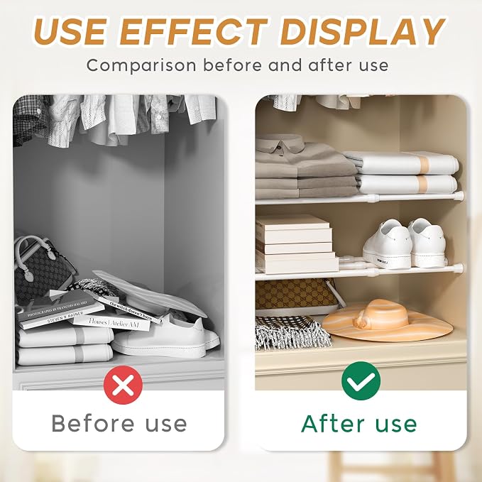 Spring Tension Curtain Rods 12–19 Inch White 2 Pack | No-drill & tool-free setup. Fits windows, kitchens, doorways. Rust-resistant, great for light curtains.