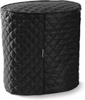 Covermates Keepsakes Oval Appliance Cover – Quilted Kitchen Appliance Cover for Countertop Storage – Dust Protection – Stain Resistant – Washable – Slip-On Appliance Design, Black