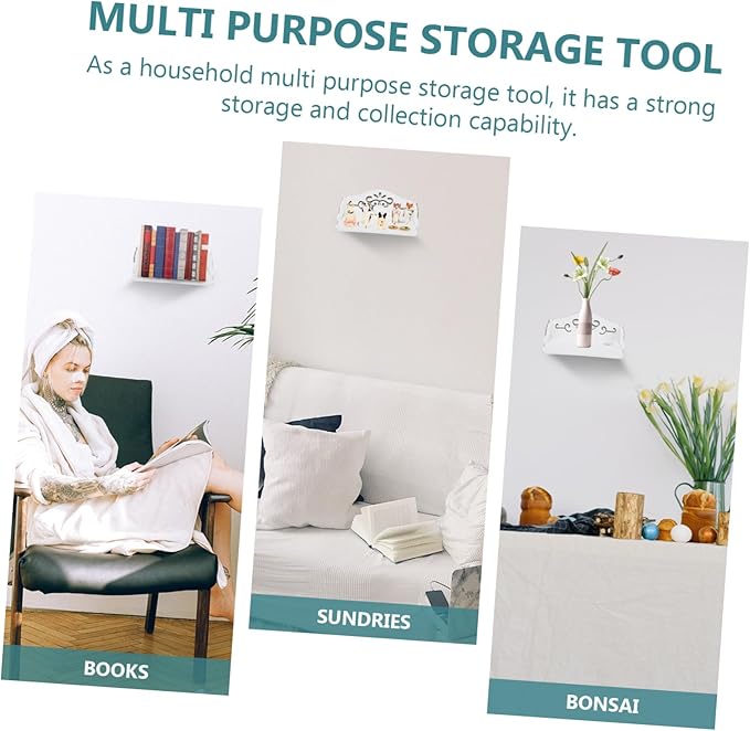 1pc Wooden Wall Storage Rack European Style Set Box Holder Storage Shelving Hanging Organizer Style