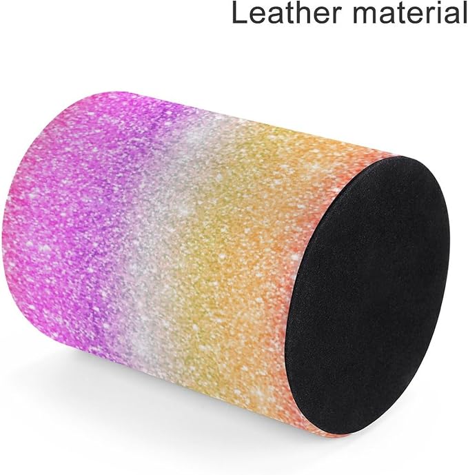Glitter Pen Holder Pencil Cup for Desk Organizer | Cute Makeup Brush Holder PU Multifunctional Office Suppliesfor Decor Home Classroom School
