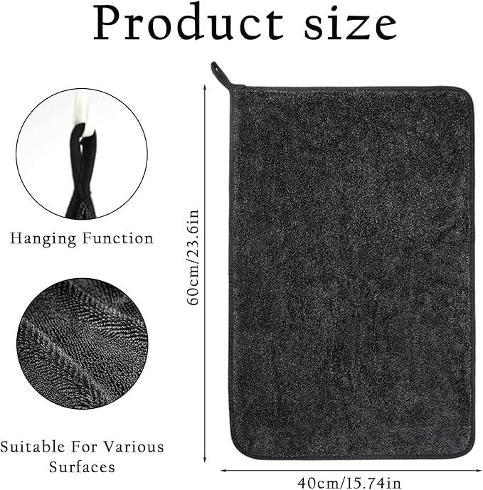 Magic Wipe Bathroom Drying Cloth, Magicwipe Xxl Bathroom Drying Cloth 40x60cm, Magic Wipe for Removing Water in Shower and Bathroom Say Goodbye to Streaks Stains Limescale Deposits