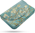 Business Card Holder，PU Leather Business Card Case Color Printing Pattern Card Holder Wallet，Pockets Magnetic Credit Card Holders for Men and Women，Green Tree