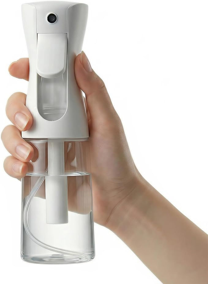 Continuous Spray Bottle 6.8oz / 200ml, Fine Mist Water Spray Bottle for Hair, Plants, Pets, Mister Spray Bottles for Cleaning, Barber, Salons