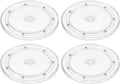 uxcell 4Pcs Acrylic Lazy Susan Turntable, 6.5 Inch Clear Turntable Organizer Ball Bearing 360 Degree Rotating Tray for Spice Rack Table Cake Kitchen Pantry Decorating Bathrooms