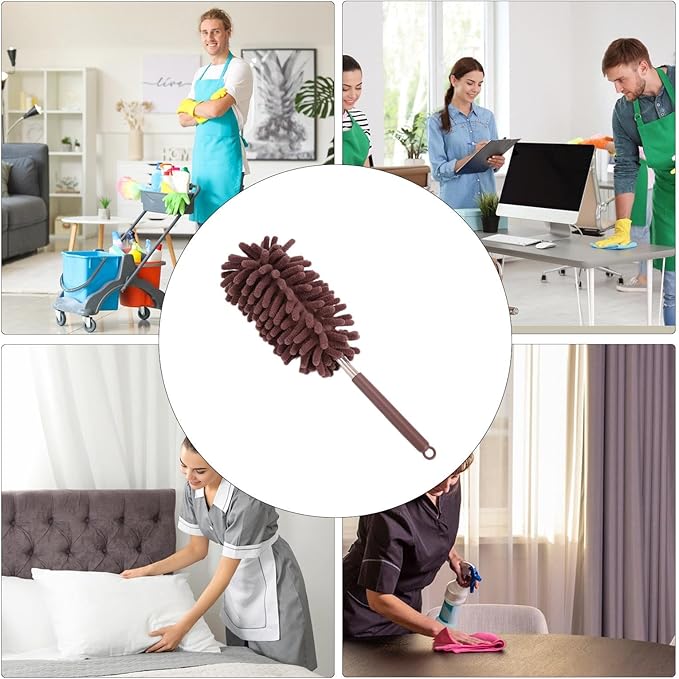Microfiber Duster - Extendable Feather Duster | Extendable Duster | Feather Dusters for Cleaning | Microfibre Duster Brush | Long Duster Microfibre Duster with Handle for Car, Window, Furniture