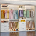 Closet System with 6 Drawers, 4FT-15FT 2-Piece Closet System, Walk in Closet Organizer System, Modular Closet System with 10 Adjustable Hanging Rods & Shelves, Closet Storage System for Bedroom, White
